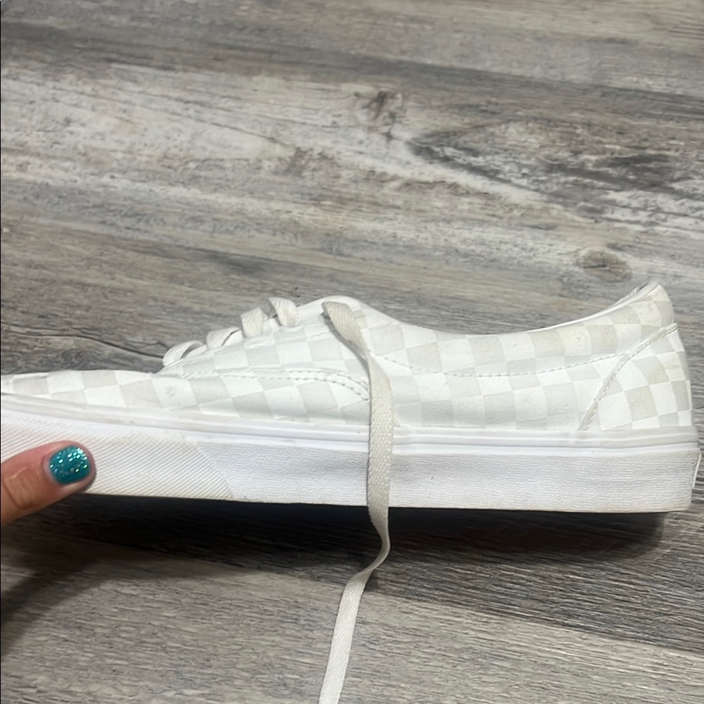 Vans White Canvas Sneakers Casual Style